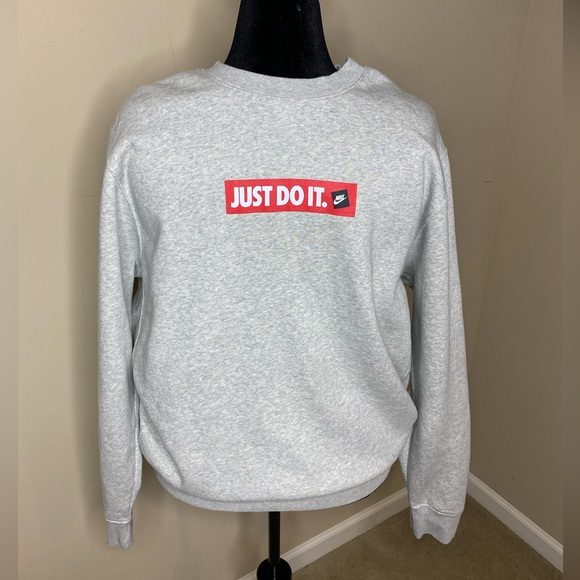 Nike Just Do It Crewneck Sweatshirt (Men XL) - Picture 1 of 8